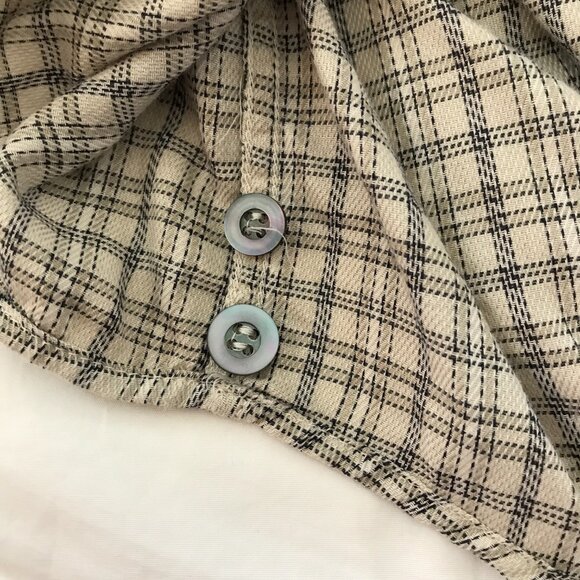 Ermenegildo Zegna Shirt Men S Black Plaid Pocket Button Down Long Sleeve 18164 - Picture 13 of 16